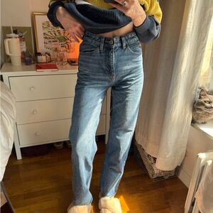 Zara High Rise Straight Jeans Size 0